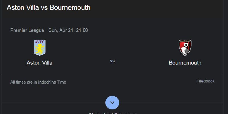 Review soi kèo Aston Villa vs AFC Bournemouth